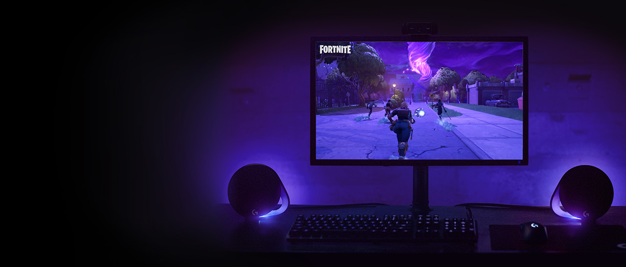 Altavoces Logitech G560 RGB para gaming en PC con iluminación determinada  por el juego